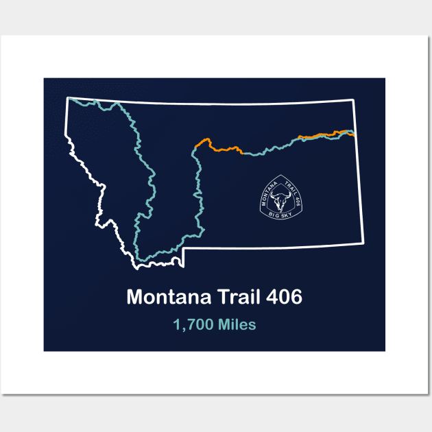 Montana Trail 406 Wall Art by numpdog